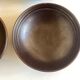 set of 4 plates cap in Scandinavian potter's sandstone Sweden 1960