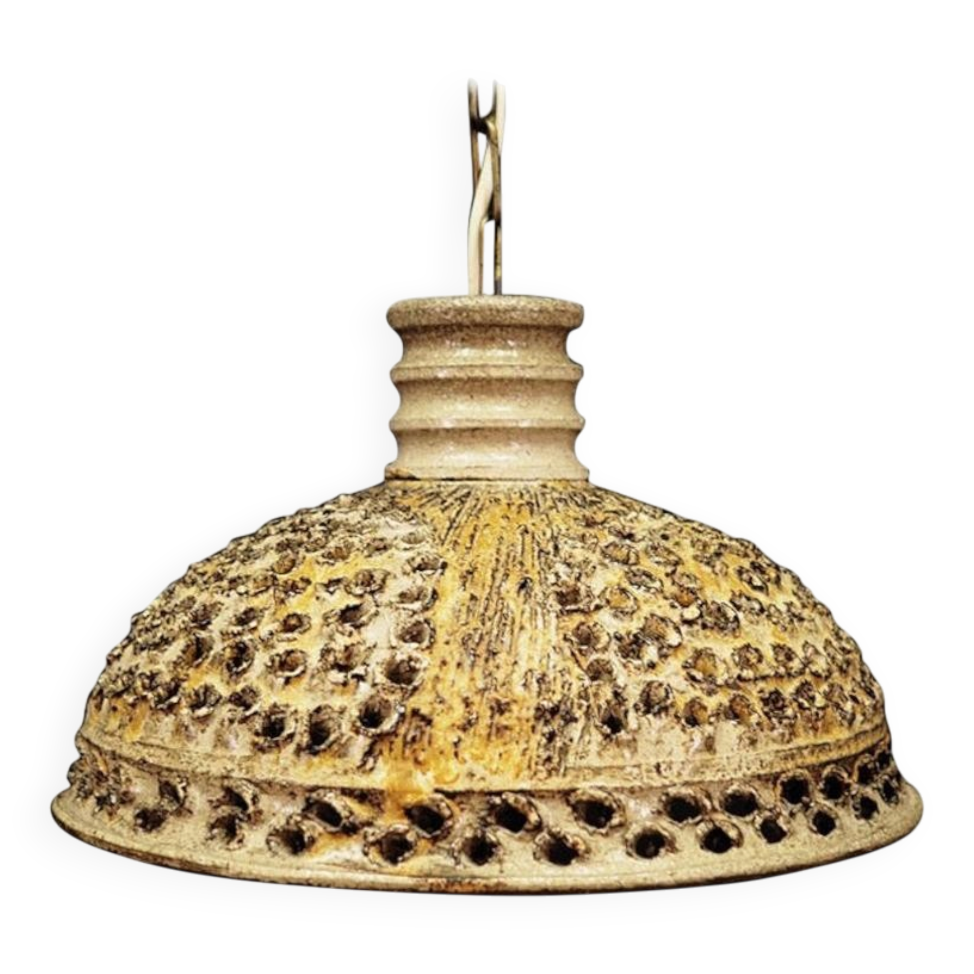 Ceramic chandelier, vintage style, 1960s, production: Denmark