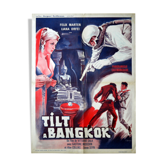 Original movie poster "Tilt in Bangkok" Spying