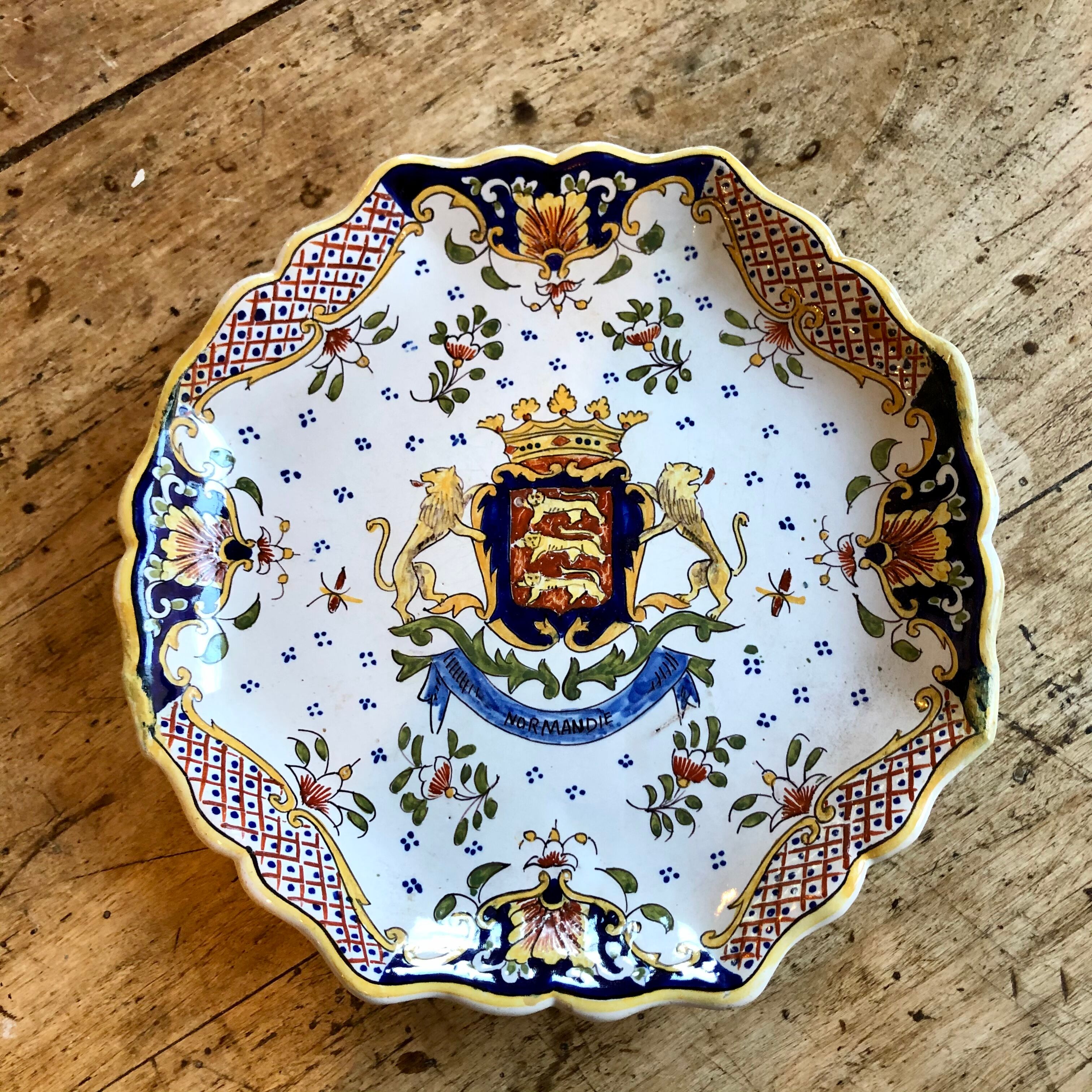 Rouen Dish - early 20th