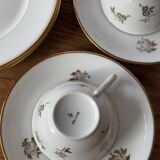 Limoges porcelain cups and plates