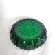 Green glass ashtray