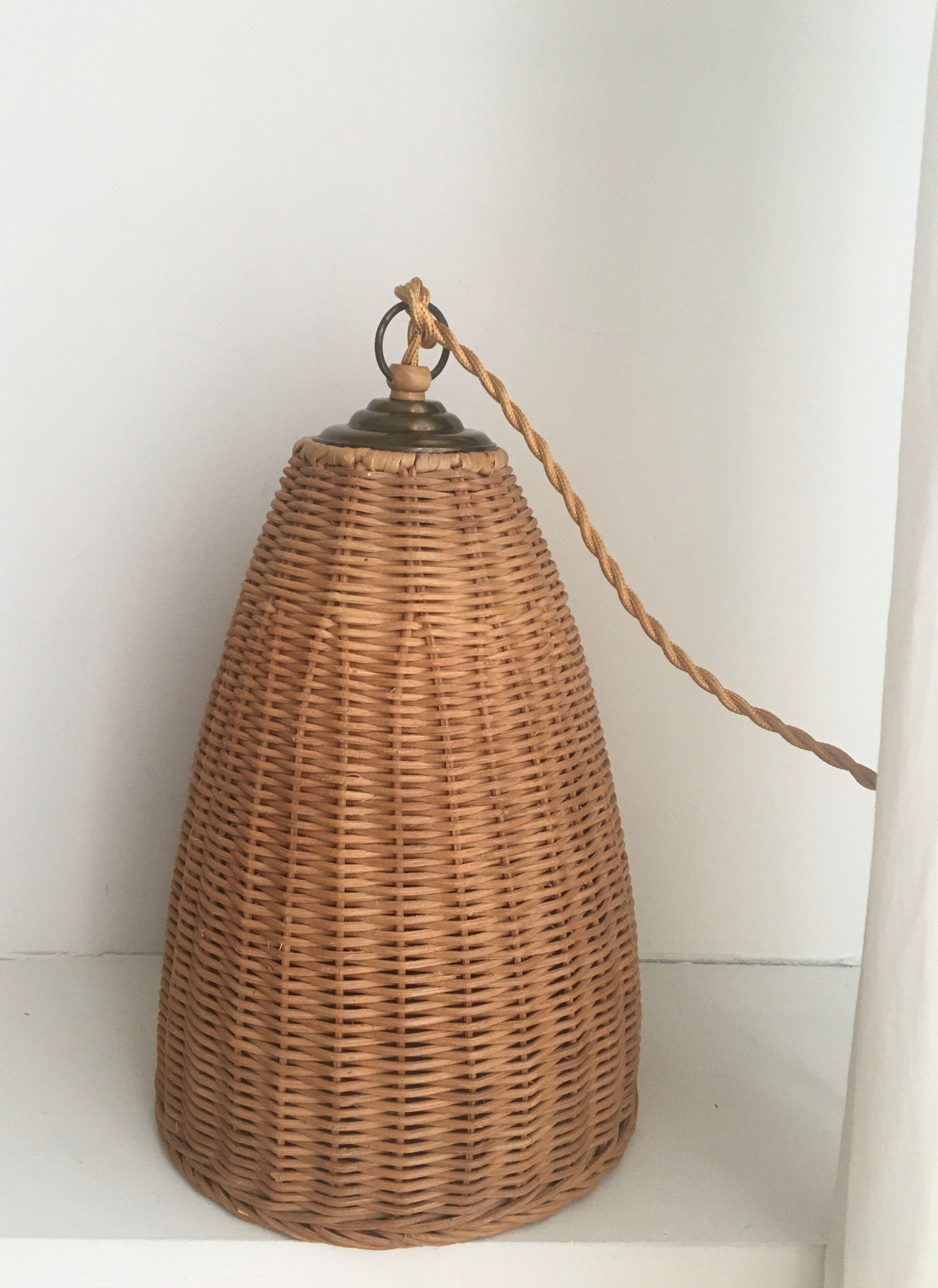 Baladeuse osier et câble tout coloris  2 m