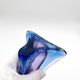 Large Sommerso Vase Murano Violet Blue 34cm