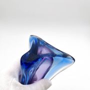 Vase Sommerso Murano violet et bleu