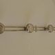 Vintage chrome wall coat rack from the 70s