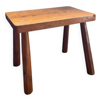 Tabouret vintage en bois années 50-60