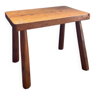 Vintage wooden stool from the 50s and 60s