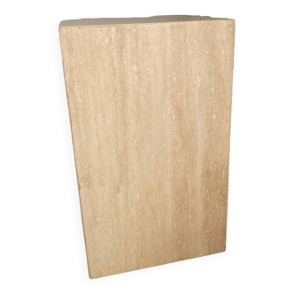 Travertine end table