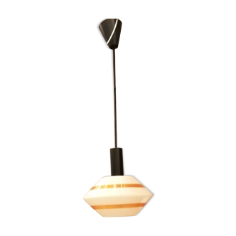 White/orange rotaflex light fixture