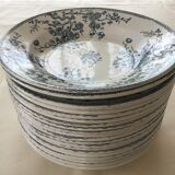 18 Gien earthenware plates