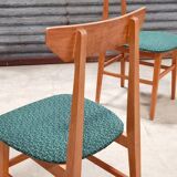 Set of 4 Chairs Drevotex Emerald Green