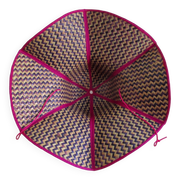 Chapeau paille tressée pliable