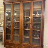 1900 walnut display case