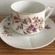 pair of 1900 enamelled porcelain tea cups