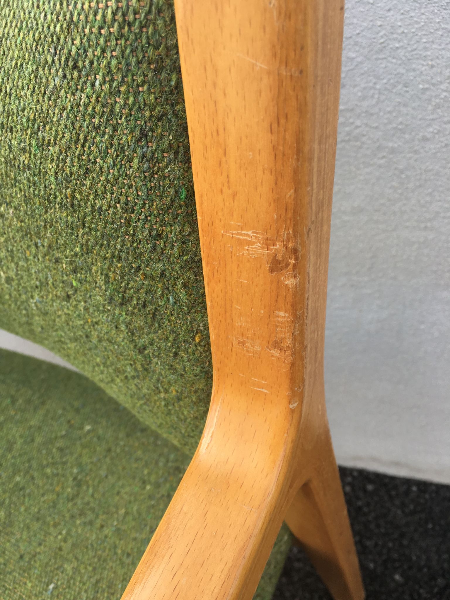 Curved wooden chairs by Wilhelm Ritz for Wilkhahn 1960/1970 - Set of 2