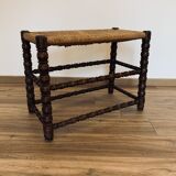 Mulched bench - turned wood