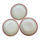 3 vintage porcelain dinner plates 220534