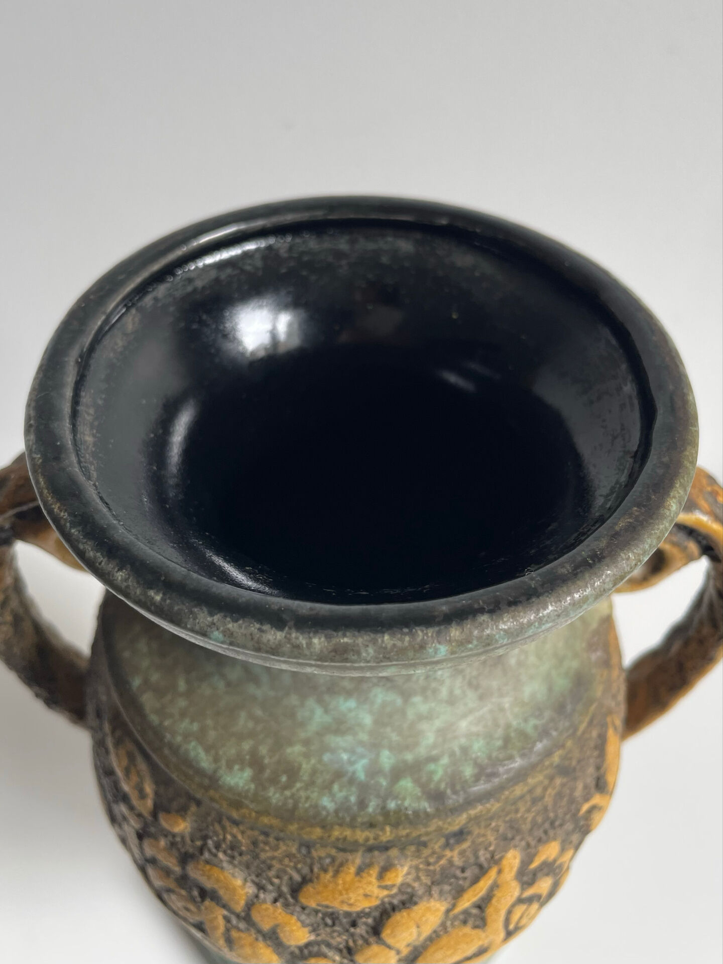 Ceramic amphora vase, mid-20th century