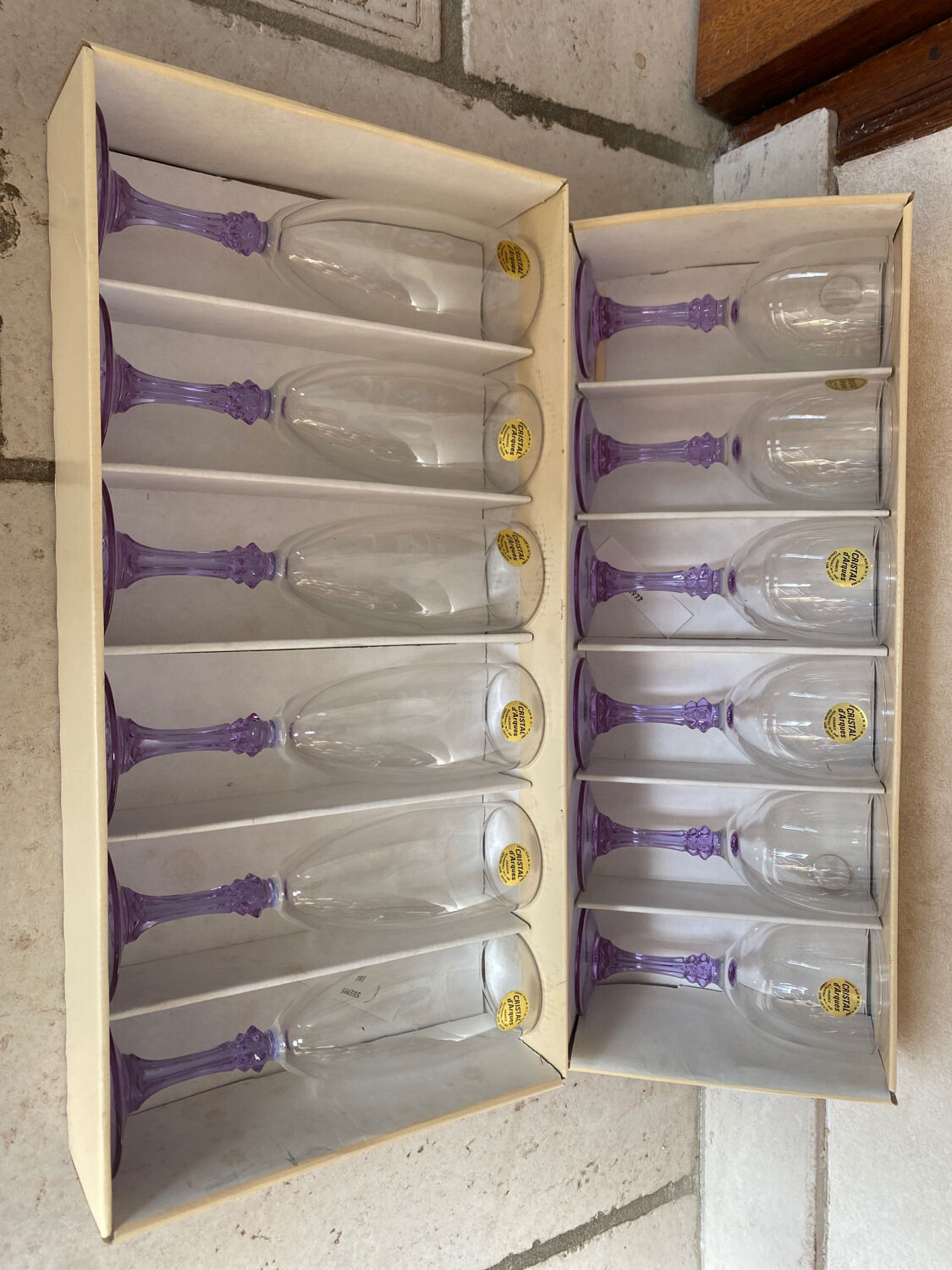 Crystal glass Vintage Lilac series