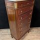 Louis XVI chest of drawers in mahogany with marble