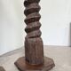 Pair of pedestal columns with oak pressing screws, 1900
