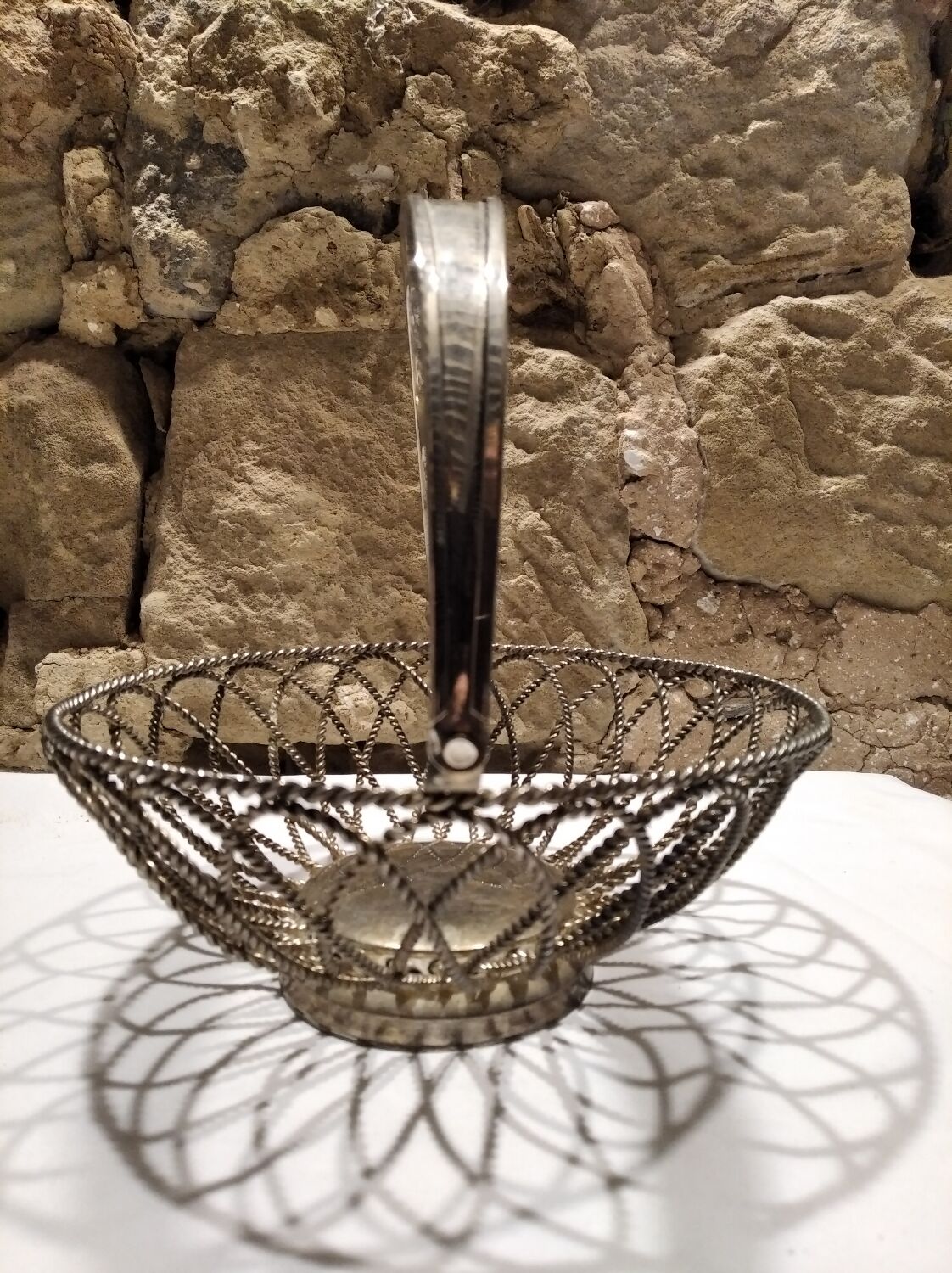 Vintage bread basket, fruit