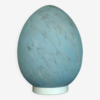 Vintage glass egg lamp