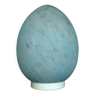 Vintage glass egg lamp