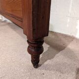 Antique headboard in solid pitch pine