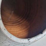 Painted Terracotta Vase with Graphic Pattern