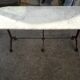 Table bistrot double ep art deco 1930 fonte marbre