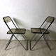 Pair of folding chairs model Plia by Giancarlo Piretti