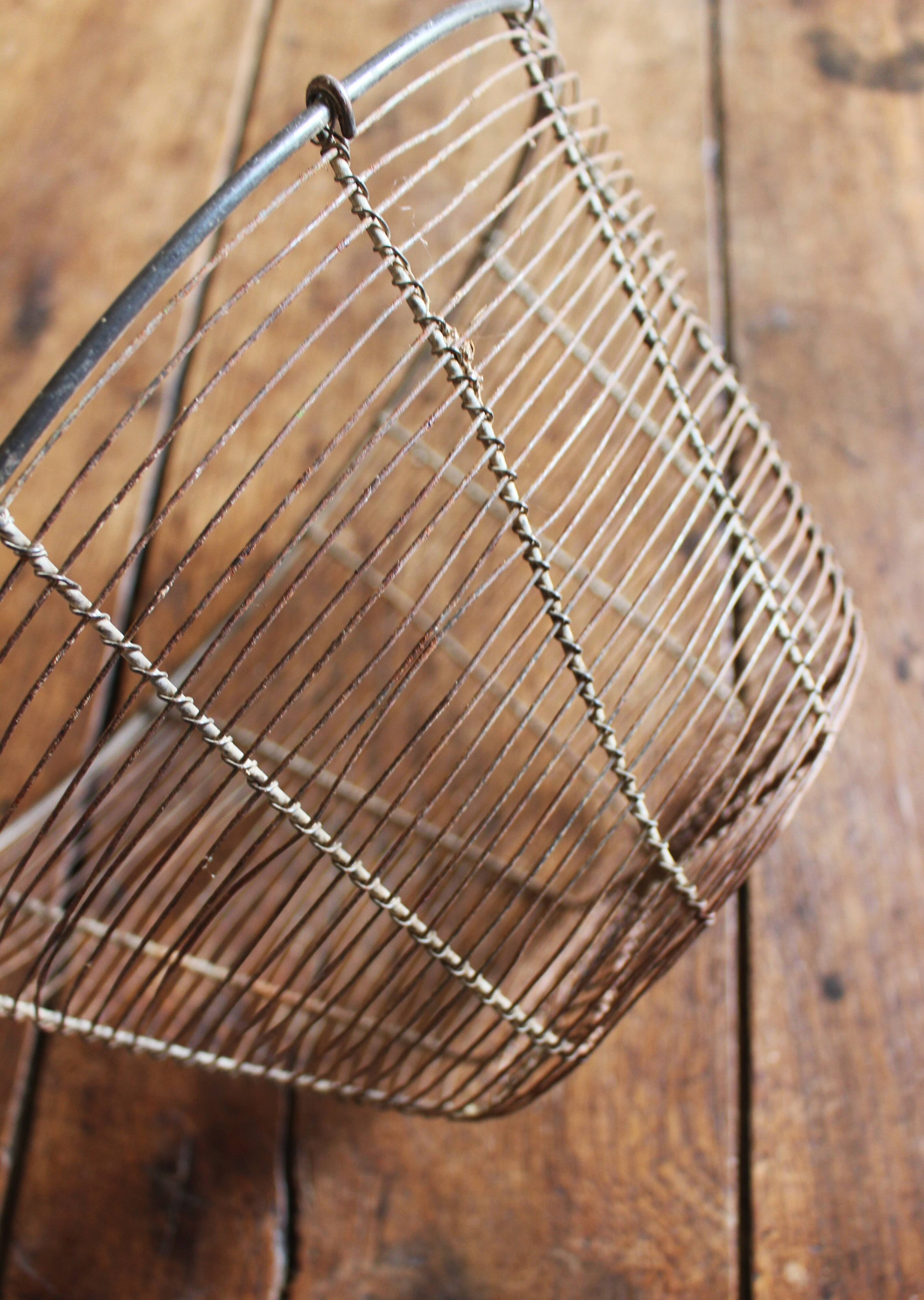 Panier Corbeille ronde métal fil de fer