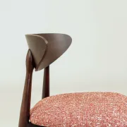 Dining chair set of 8 red crab