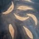 Oil painting on wood signed “golden autumn leaves”