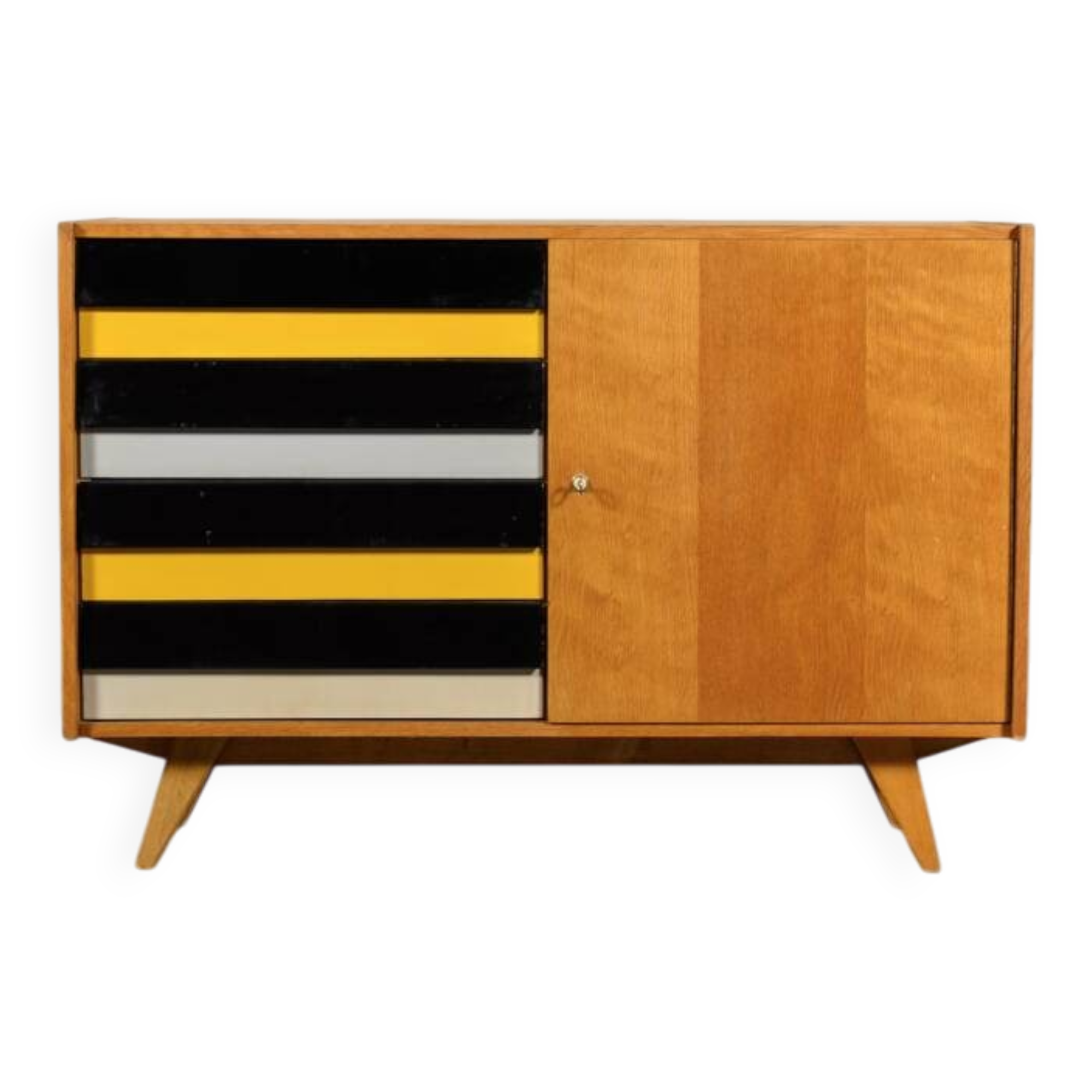 Buffet Jiri Jiroutek tiroirs jaunes