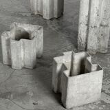 Set of 4 puzzle planters Switzerland 1950s