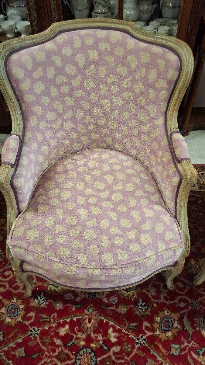 Paire de bergères de style Louis XV
