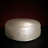 Large 2-light ceiling light with cut glass