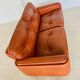 Vintage Danish mid-century cognac leather 2-seater sofa by Sigurd Resell