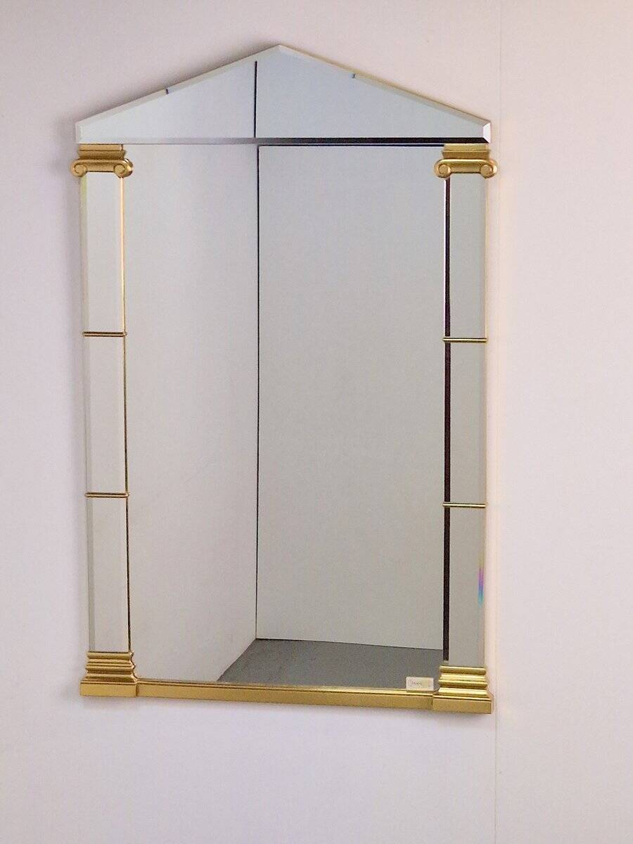 Hollywood Regency Gilded Mirror from Deknudt, Belgium, 1970