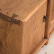 Meuble bas ancien en bois massif – Console basse chinoise du Gansu avec tiroirs – circa 1880–1920