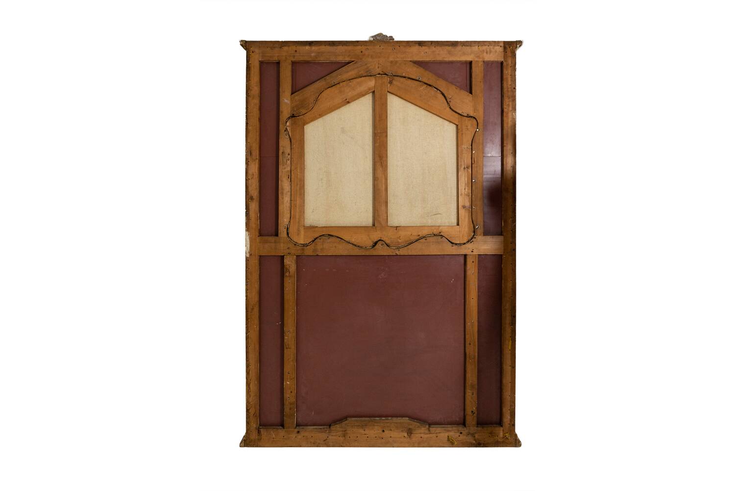 Large trumeau, or glazing bead mirror, Louis XV style. 1950s.