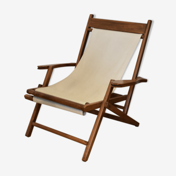 Chaise pliante transatlantique