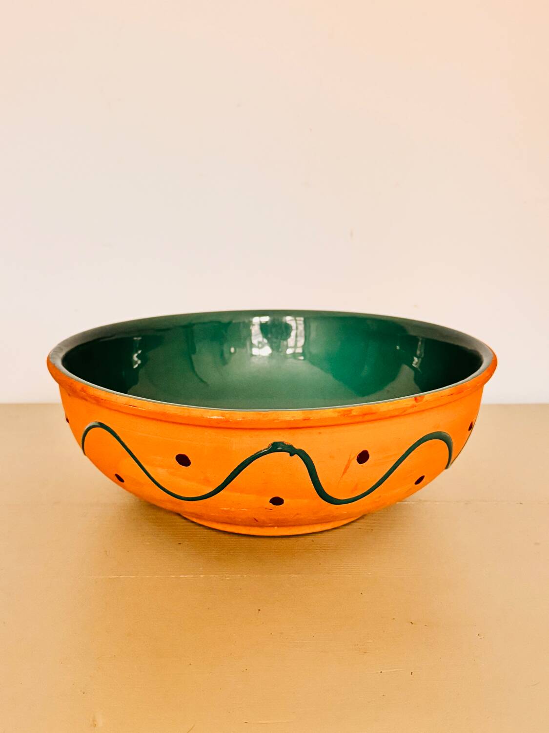Large Terra Cotta Salad Bowl
