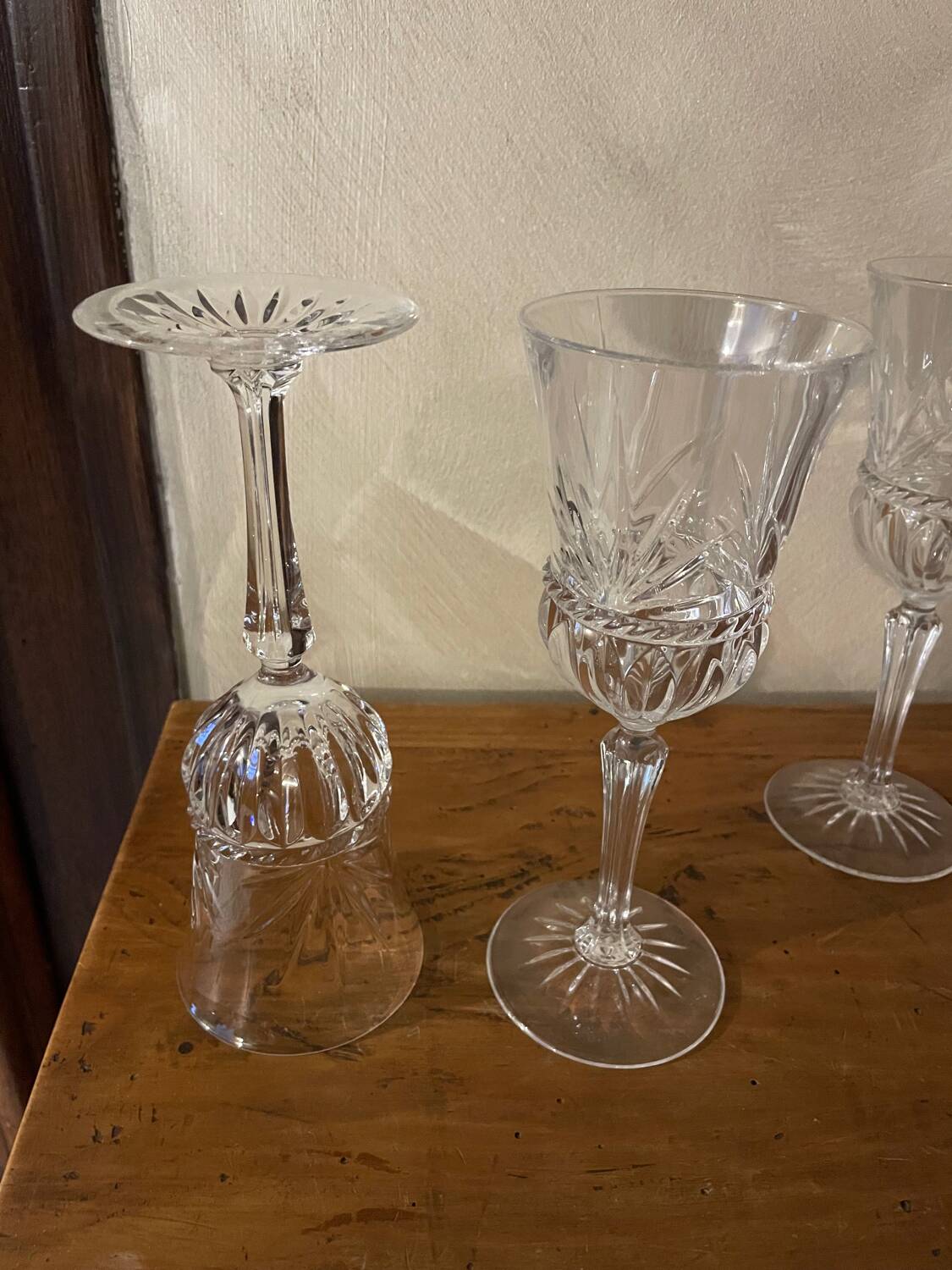 Carthage crystal water glasses
