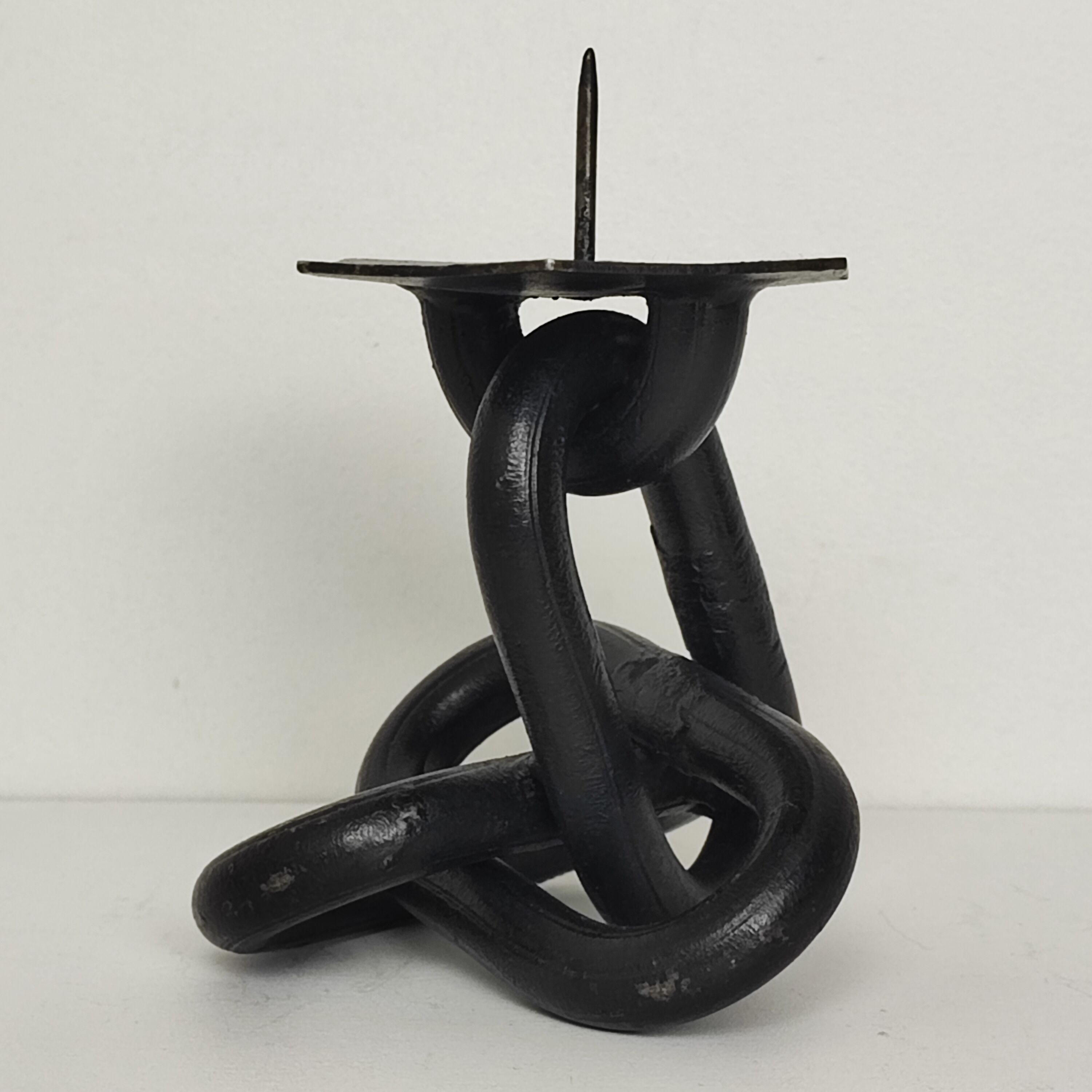 Brutalist "chain" candle holder