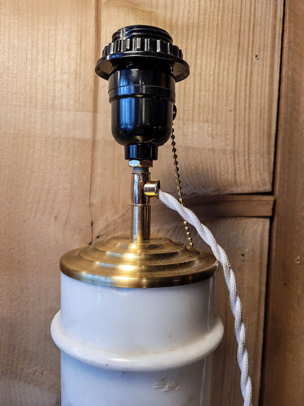 Paire de lampes en marbre