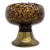 Italian Murano glass with brass centrepiece bowl, 1970s